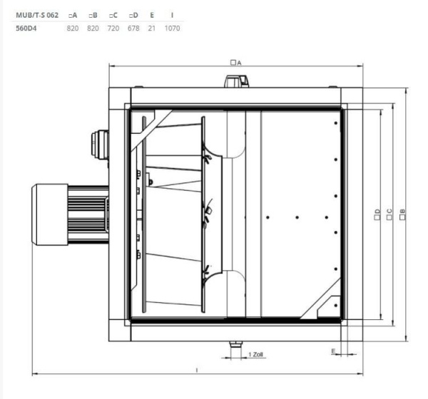 Systemair MUB/T-S 062 560D4