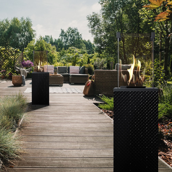 Kratki PATIO/MINI/M/G31/37MBAR/CZ/P стекло, черное тиснение с ручным управлением